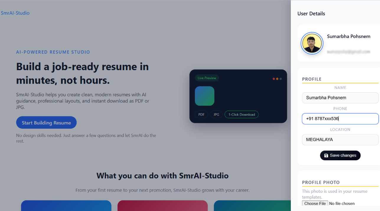 AI-Powered Resume Builder Platform